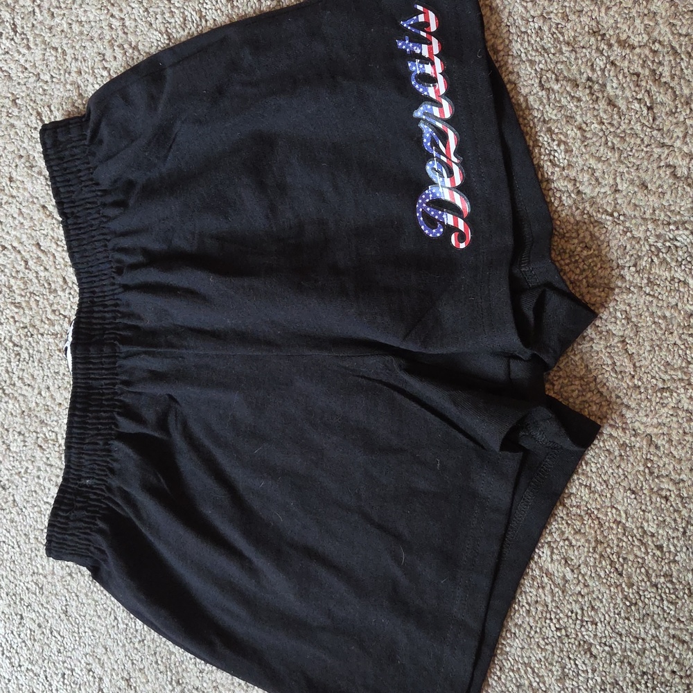 Dezrats Black Athletic Shorts Lightweight Elastic Waist